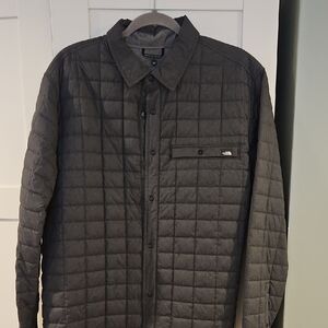 The North Face Men's Thermoball Eco Charcoal Quilted Shirt Jacket